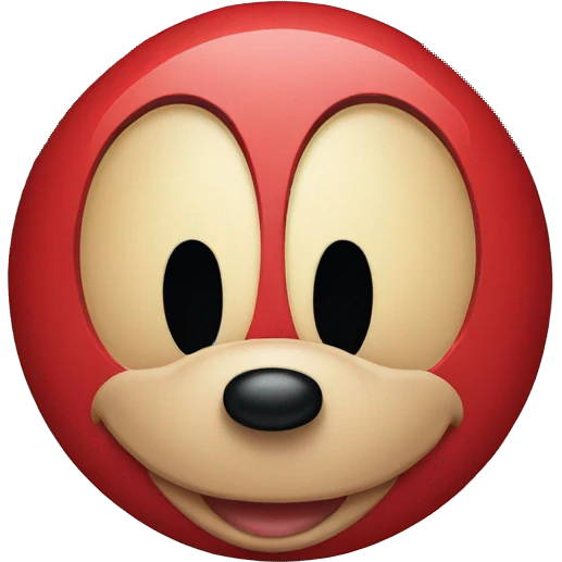 mickey with an iphone emoji