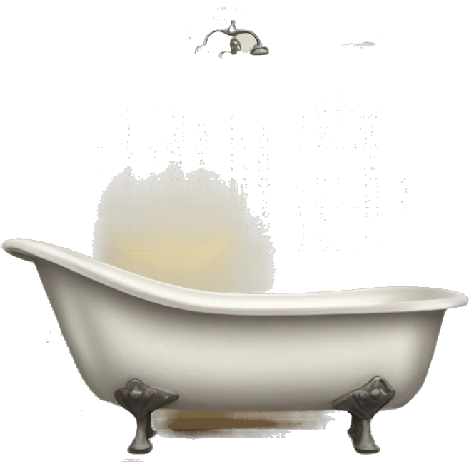 vintage bathtub emoji