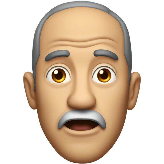 Rugged man angel mind blown emoji