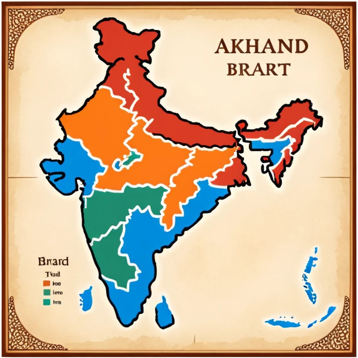 Akhand Bharat map emoji