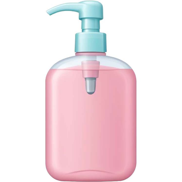 pastel pink shampoo bottle emoji