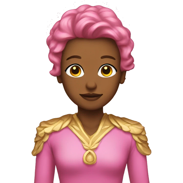 pink and gold bel emoji