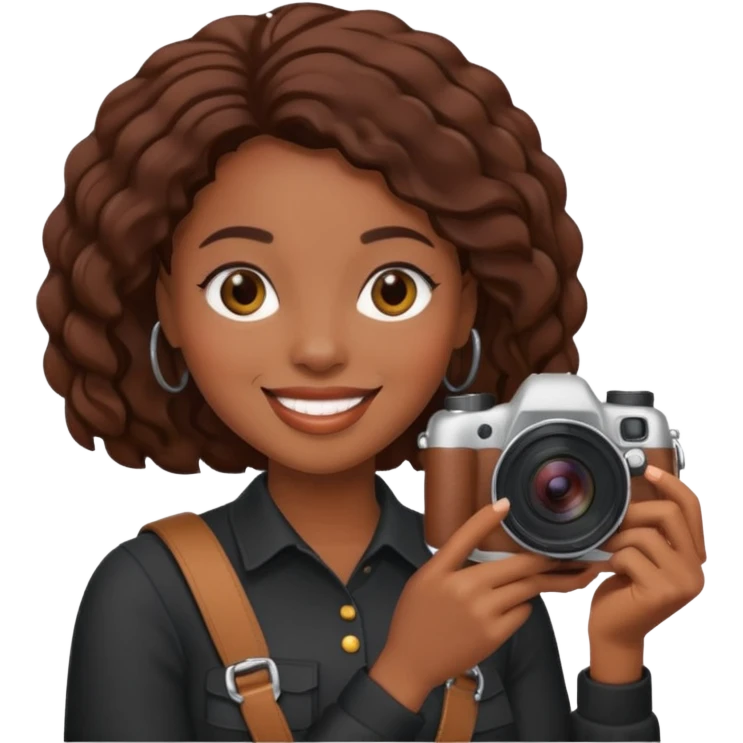 Black lady photographer emoji