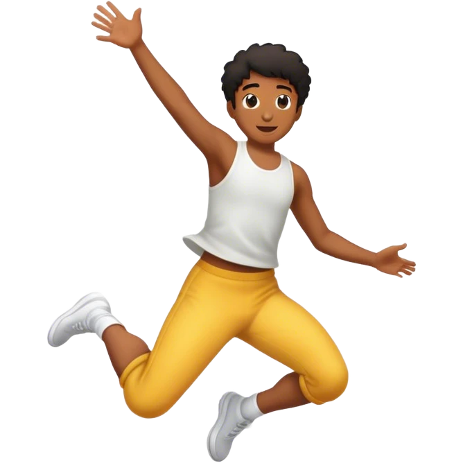 A person that jumped emoji