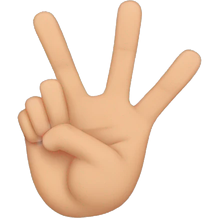 Sukuna two hand sign emoji