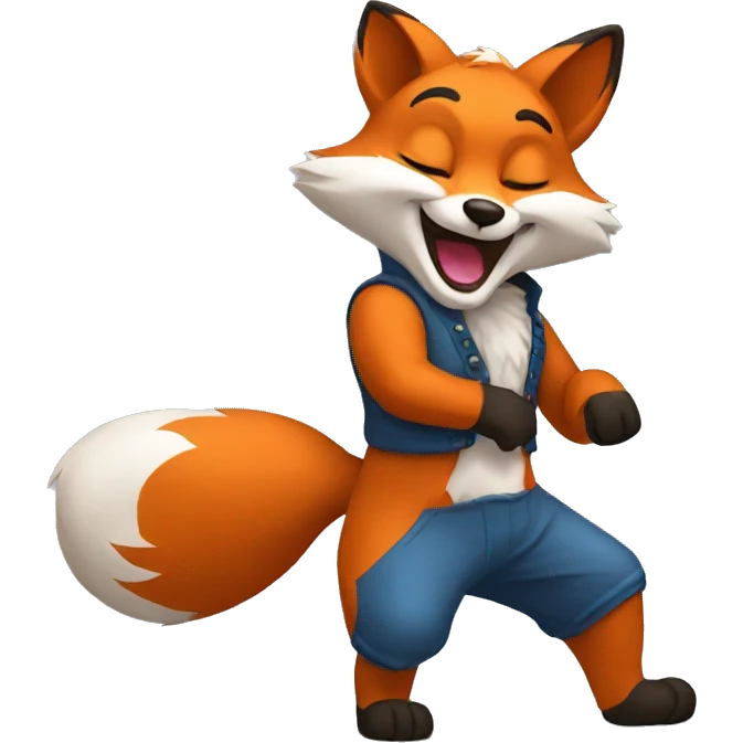 Fox dancing gif emoji