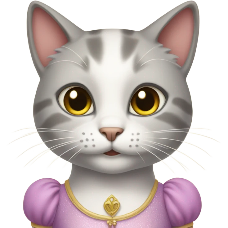 Cat in princess dress emoji