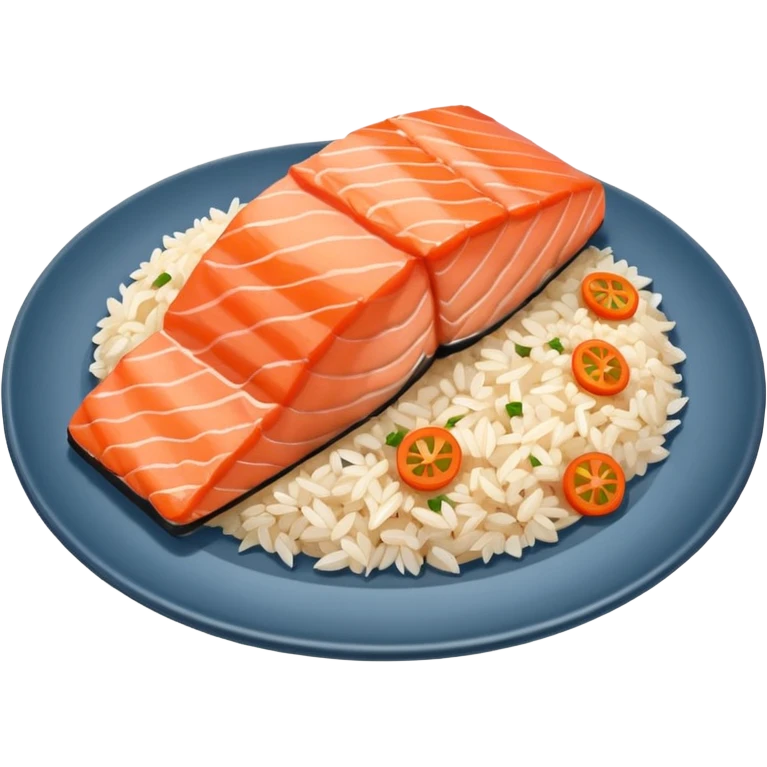 salmon and rice emoji