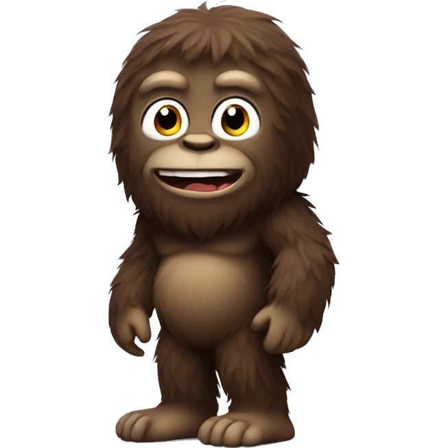 Cute Bigfoot emoji