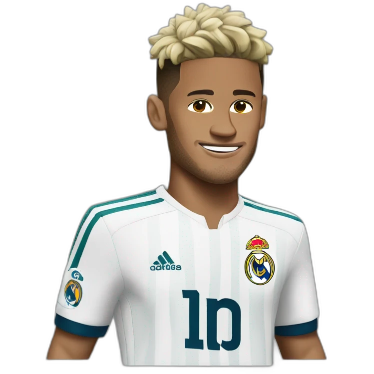 Neymar in realmadrid outfit emoji
