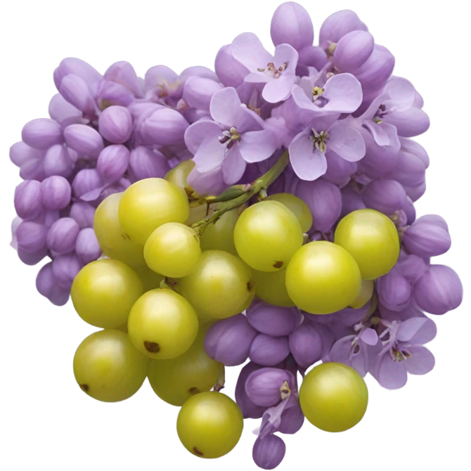 lilac and gooseberry emoji
