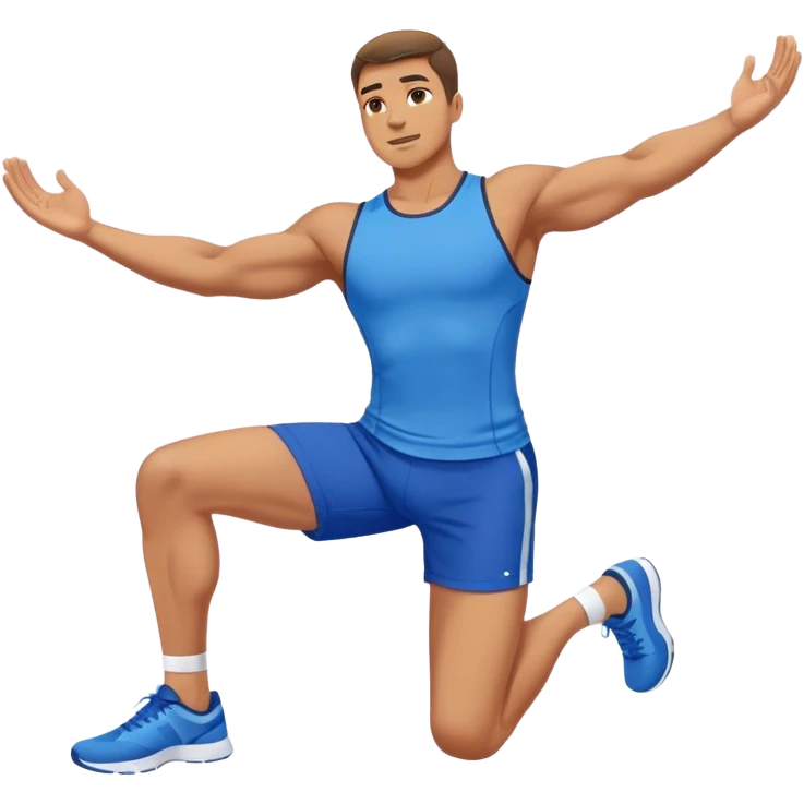 glute-bridges-exercise guy with blue shorts  emoji