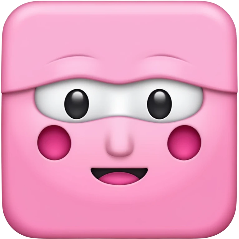 simple pink square paper no face on it emoji