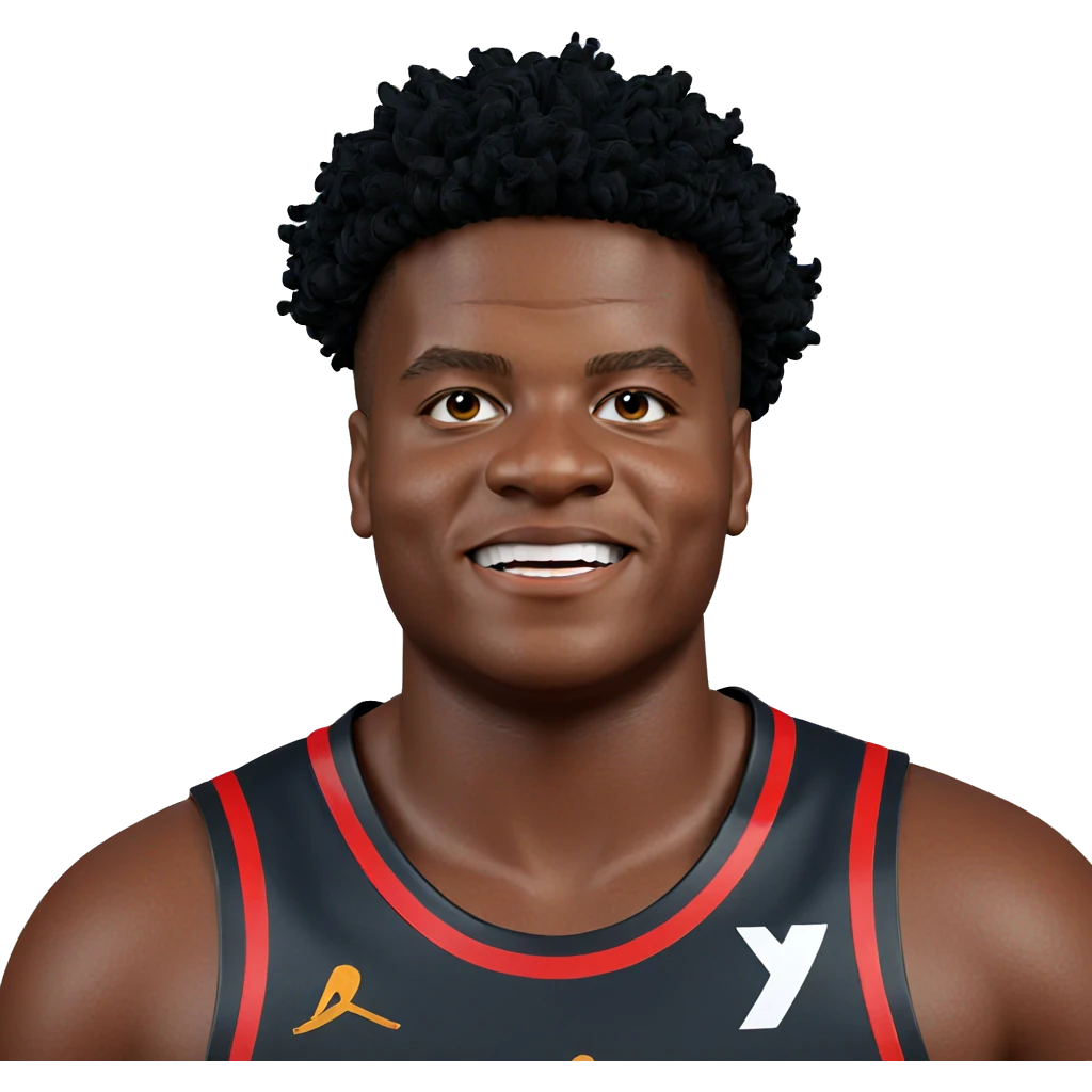 smiling boy in basketball uniform emoji