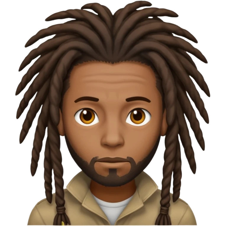 A black guy with dreads trying to keep a straight face  emoji