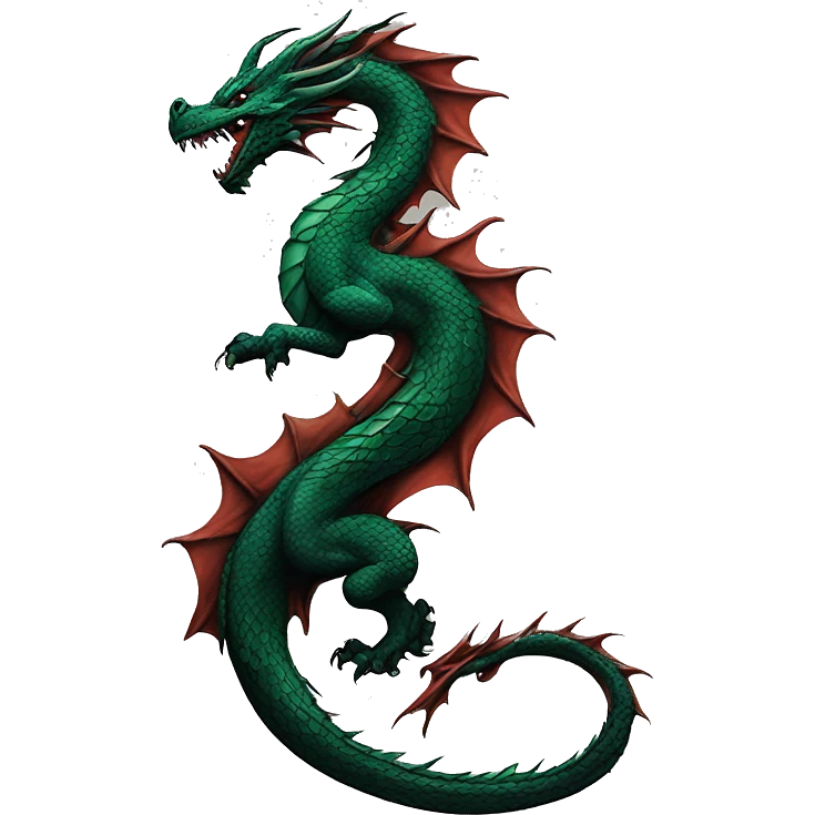 Dragon back-tattoo emoji