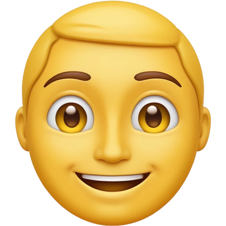 yellow face, strong mood, modern emoji style, no text emoji