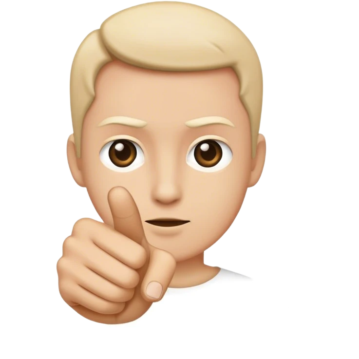 Emoji apontando o dedo pra você emoji