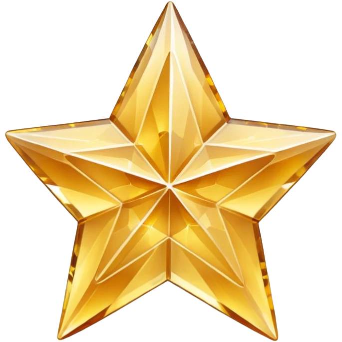 carved crystal star a shining "$" symbol emoji