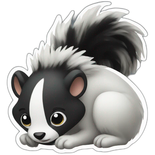 Skunk fart emoji