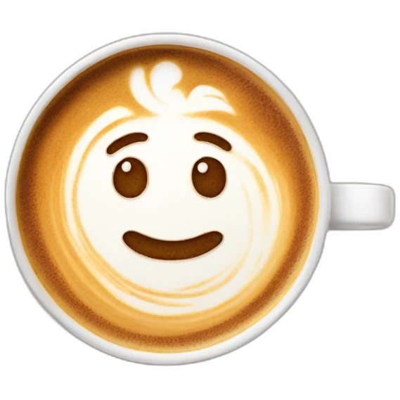 latte art emoji