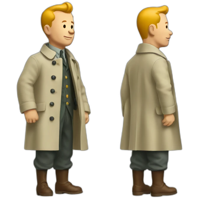 Tintin-in-coat emoji