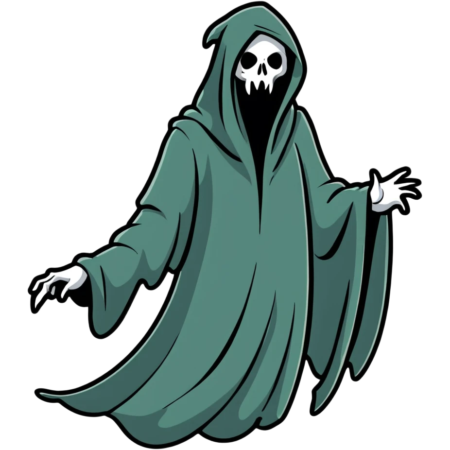 Scary Dementor floating emoji