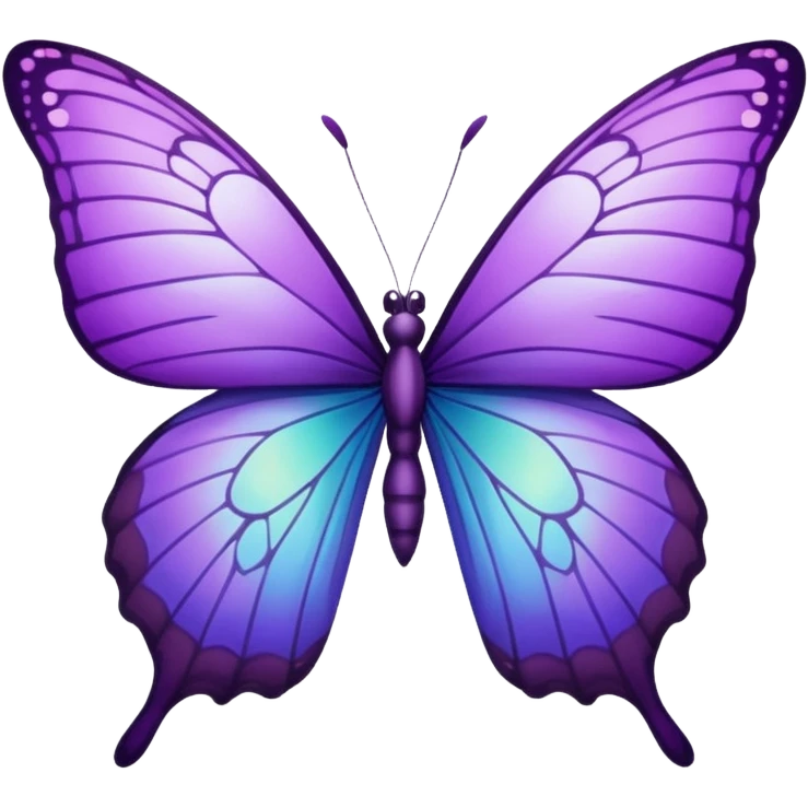 Purple butterfly emoji