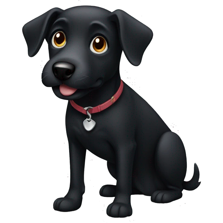 black Dog emoji