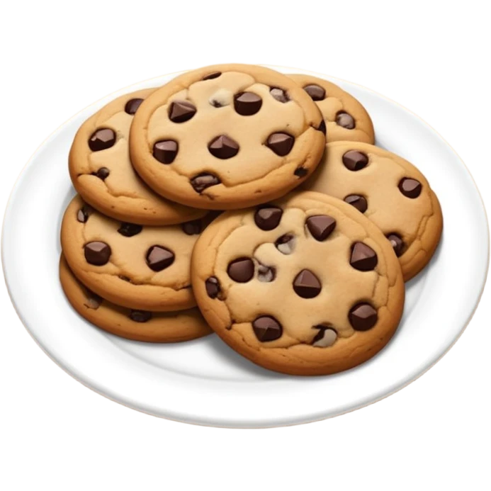 Plate of cookies emoji