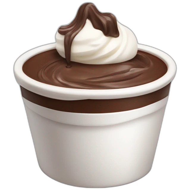 cioccolata calda fondente con panna senza faccia emoji