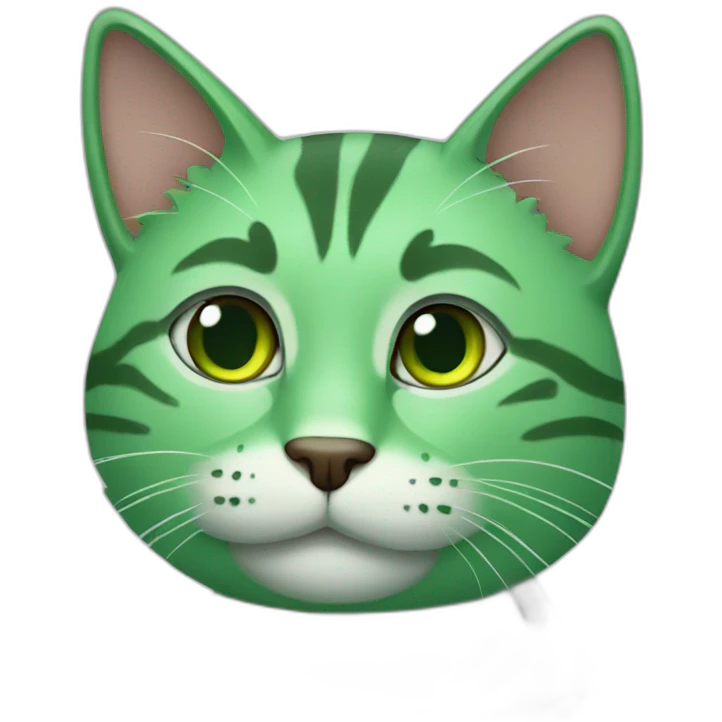 green cat emoji