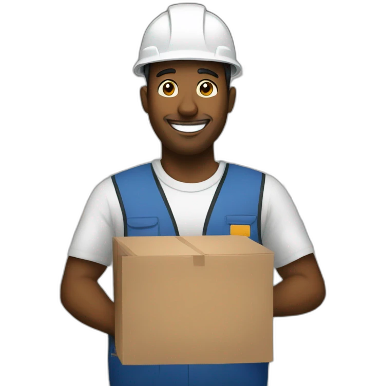 a worker in a warehouse emoji