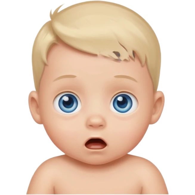 baby boy surprise face emoji