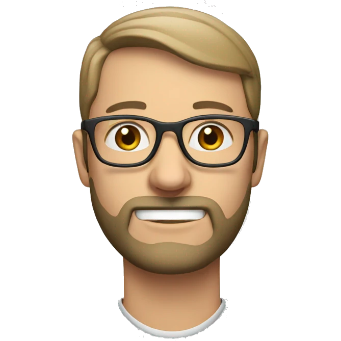 british man teacher with glasses and a beard emoji