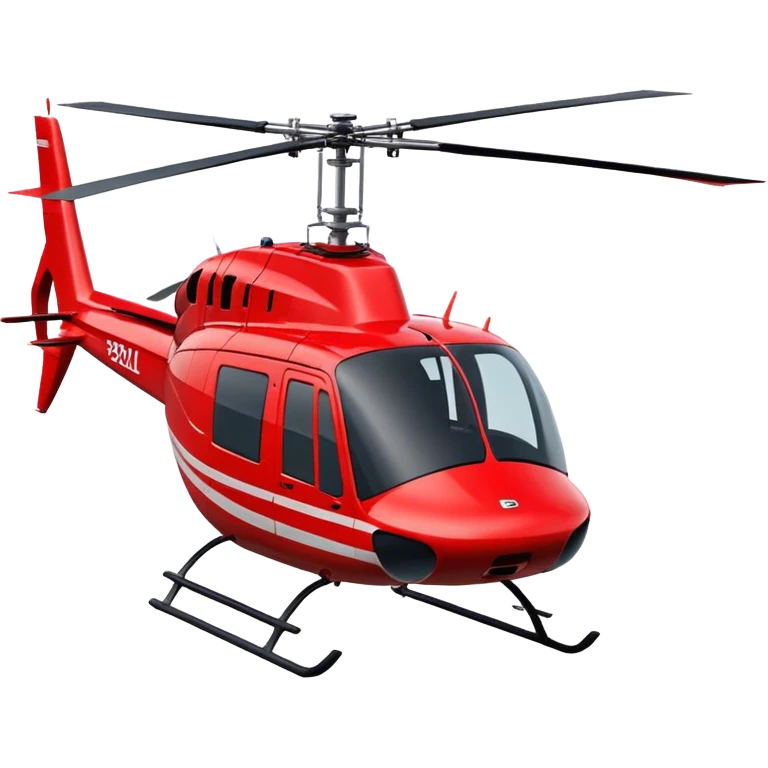Bell 206 - Bell Helicopter (Model Year: 2021) (Iconic colour: Red) emoji