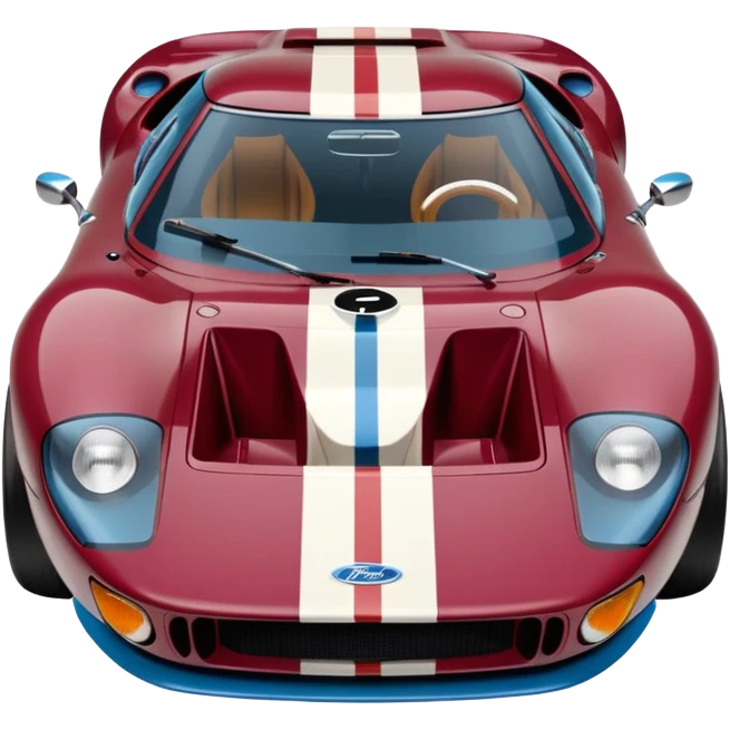 Ken miles’ ford gt 40 claret and blue emoji
