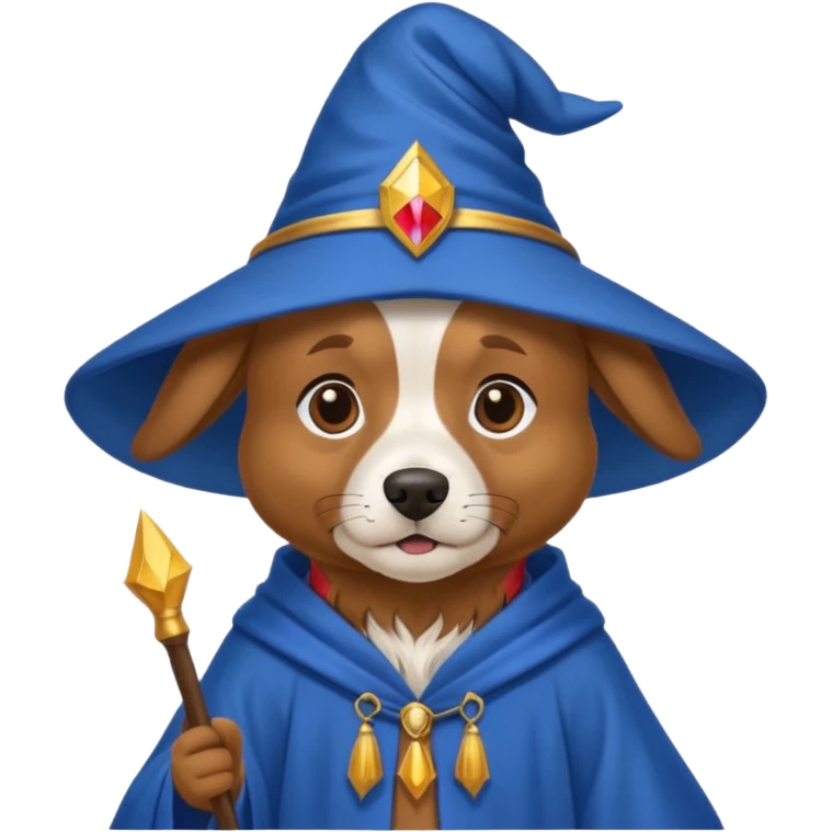 Dog wizard emoji