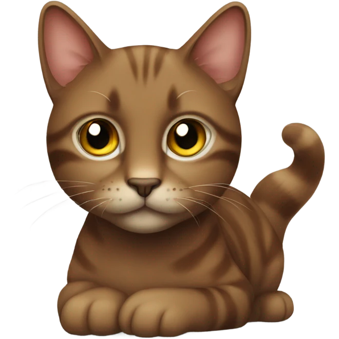 Brown cat emoji