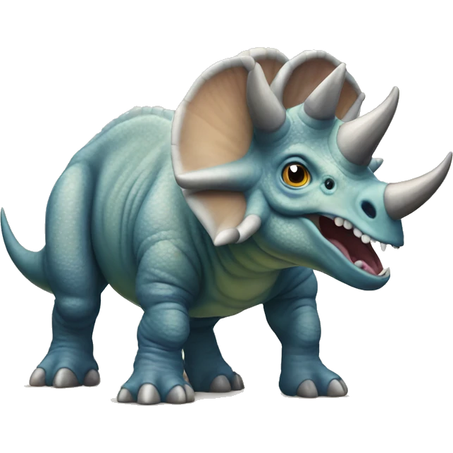 Triceratops standing emoji