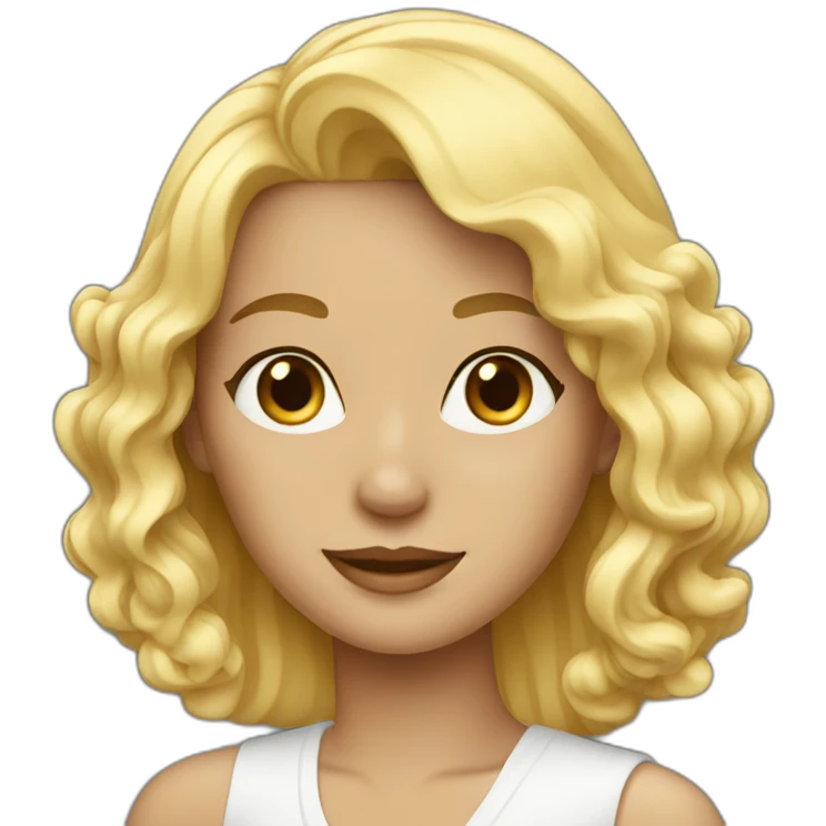 blonde female rich emoji