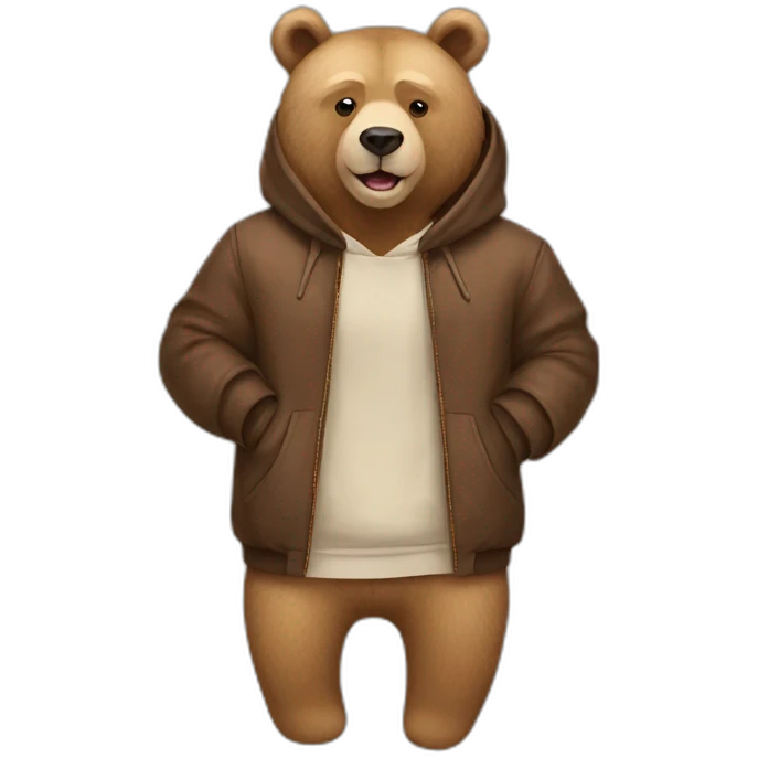 Bear fashion emoji