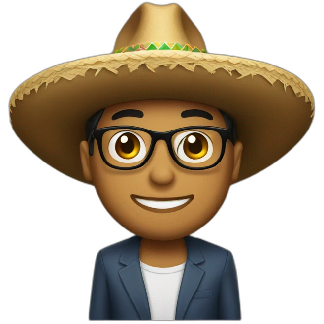 Ridwan Kamil with sombrero hat emoji