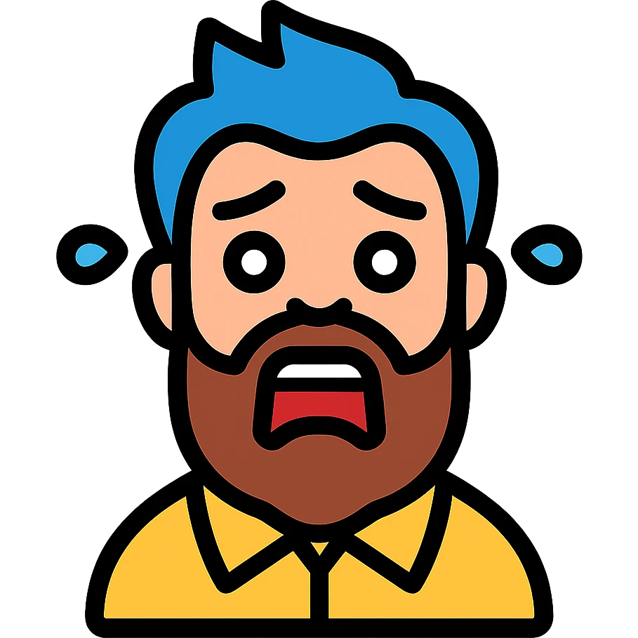 scared John Brown icon emoji