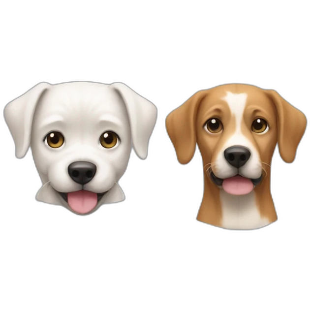 Chien et chat en meme temps emoji