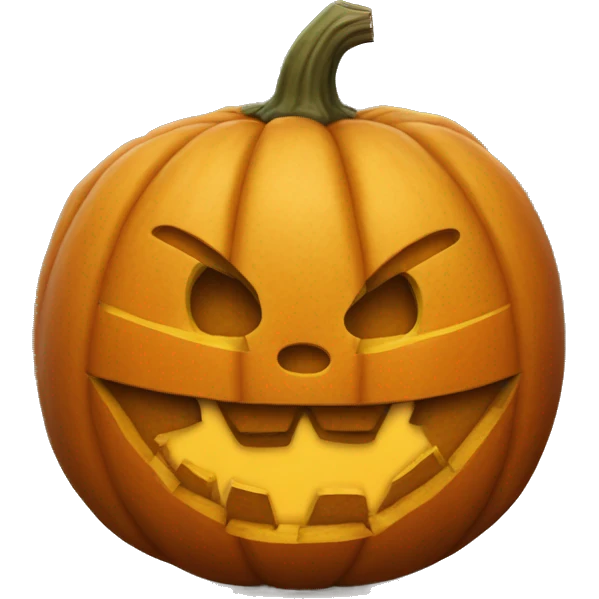 Big pumpkin carved emoji