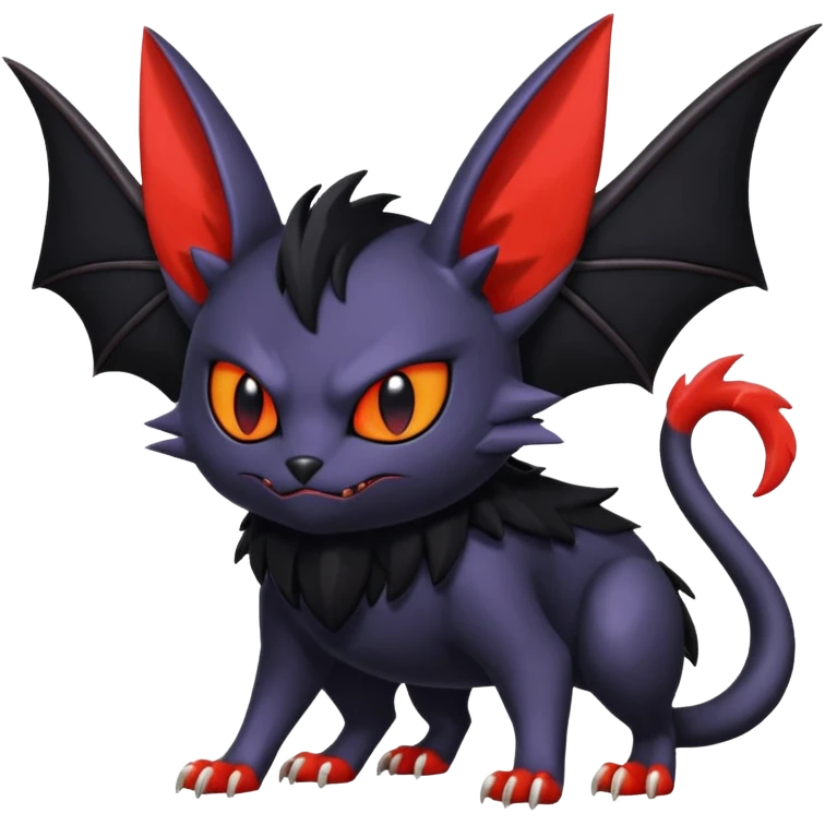 Noibat-Nargacuga-Litten-fusion-Fakemon-Pokémon-creature  emoji