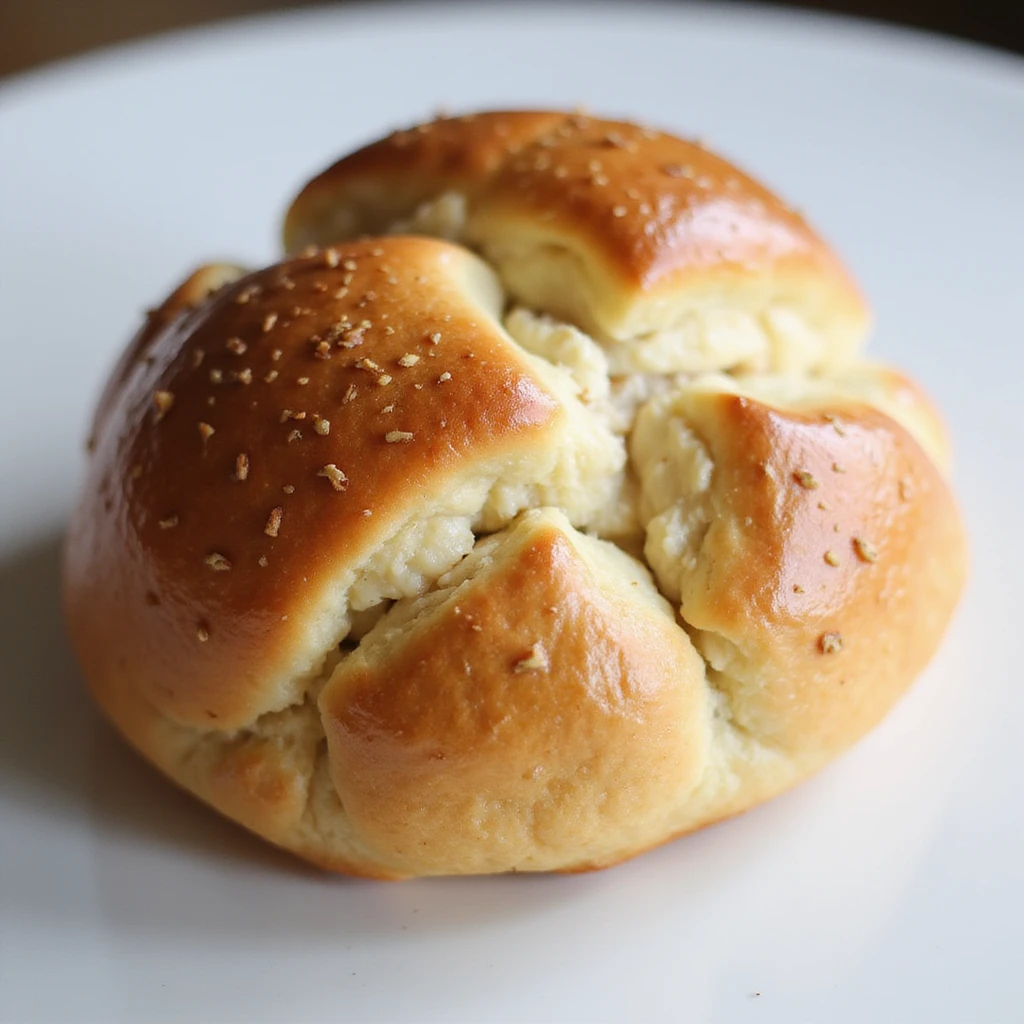 A Brioche Pasquier pain au lait, whole and inviting, styled to look soft, fresh, and delicious. emoji