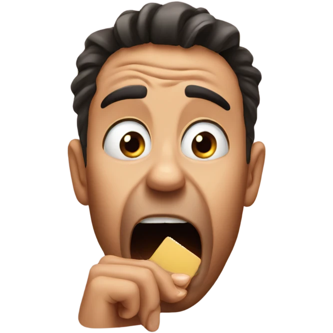 scared emoji biting nails emoji