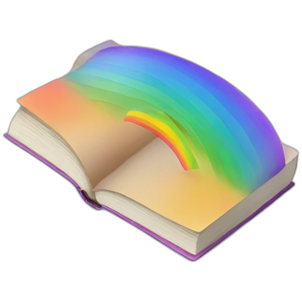 book with rainbow emoji